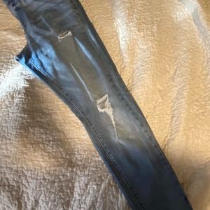 A.n.a distressed raw hem jegging